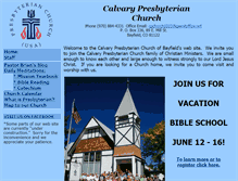 Tablet Screenshot of calvary.pcusa.cc
